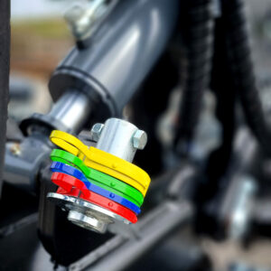 Close up of Agriweld Multitill Ram stops